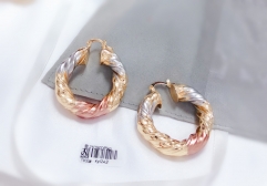 small delicate twist  curl earring