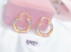 glossy earrings irregular