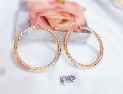 large hoop glossy earring