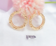 Braided Curl Gold Earrings