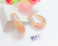 hollow colorful dazzling earring