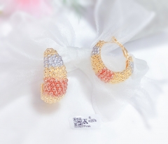 Rough and shiny earrings