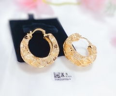 irregular gold dazzling earring