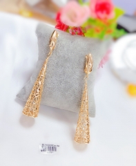 Cone Hollow Drop Earrings