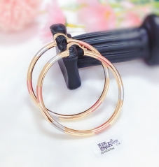 Round arc glossy earring