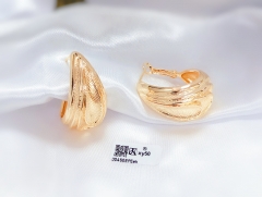 gold glossy earring