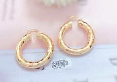 Gold polished earrings