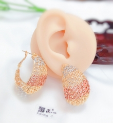 hollow colorful earring