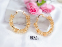 Irregular hollow simple earrings