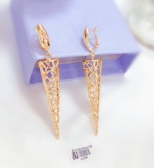 Cone Hollow Drop Earrings