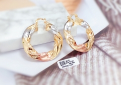 Twist curl dazzling earring