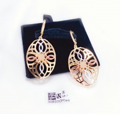 Hollow new style polished earrings