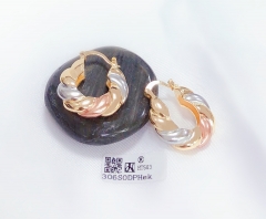 Twist curl glossy earring