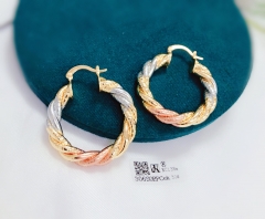 Twist curl dazzling earring