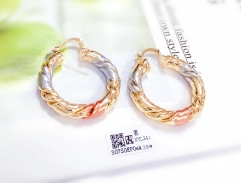 twist curl concise earring