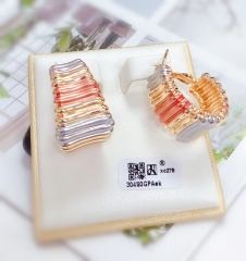 Stripe Polished Earrings