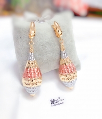 Irregular pendant earrings