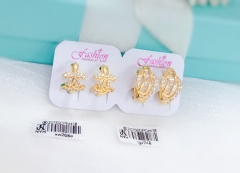 Gold style Artificial Gemstone earrings