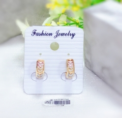 Hollow oil painting earrings