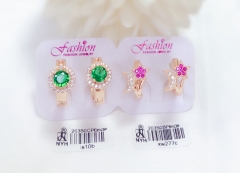 Colorful Zircon irregular Earring