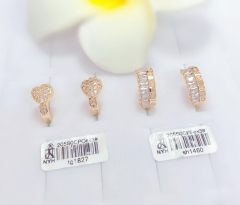 Irregular gold earrings