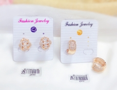 Gold Artificial Gemstone  Earrings