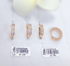 Simple gold earrings