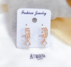 Exquisite pendant gold earrings