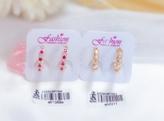 Colorful Zircon gold Earring