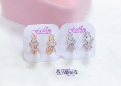 Artificial gemstone exquisite earrings