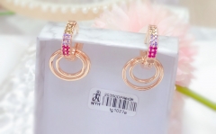 Round shape colorful earrings