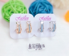 blue zircon dazzling earring