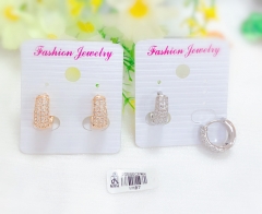 Full Artificial Gemstones Earrings