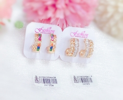 Irregular gold earrings