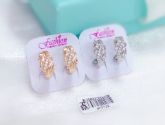 Artificial gemstone exquisite earrings