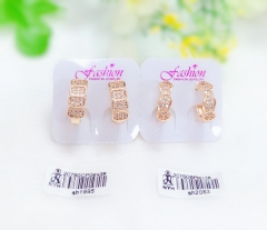 Irregular gold earrings