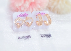 Irregular gold earrings