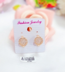 Round style earrings