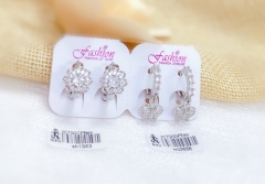 Irregular silver earrings