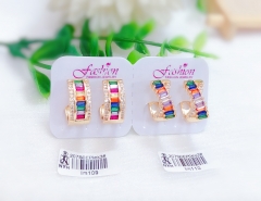 Colorful Zircon Dazzling Earring