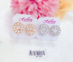 Hollow star style earrings