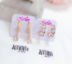 Irregular gold earrings