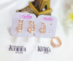 Simple gold earrings