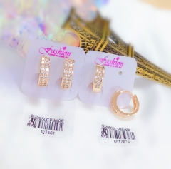 Shiny rich style earrings