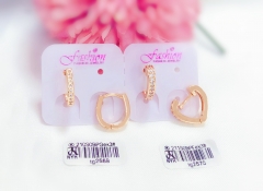 Simple gold earrings