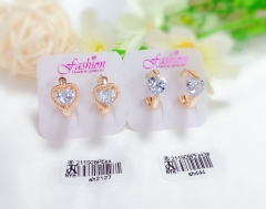 Artificial gemstone exquisite earrings