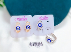 Blue eye style earrings