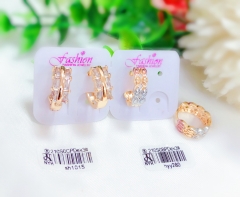 Irregular gold earrings