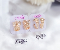 Gold style simplicity earrings