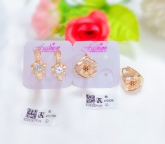 Irregular gold earrings